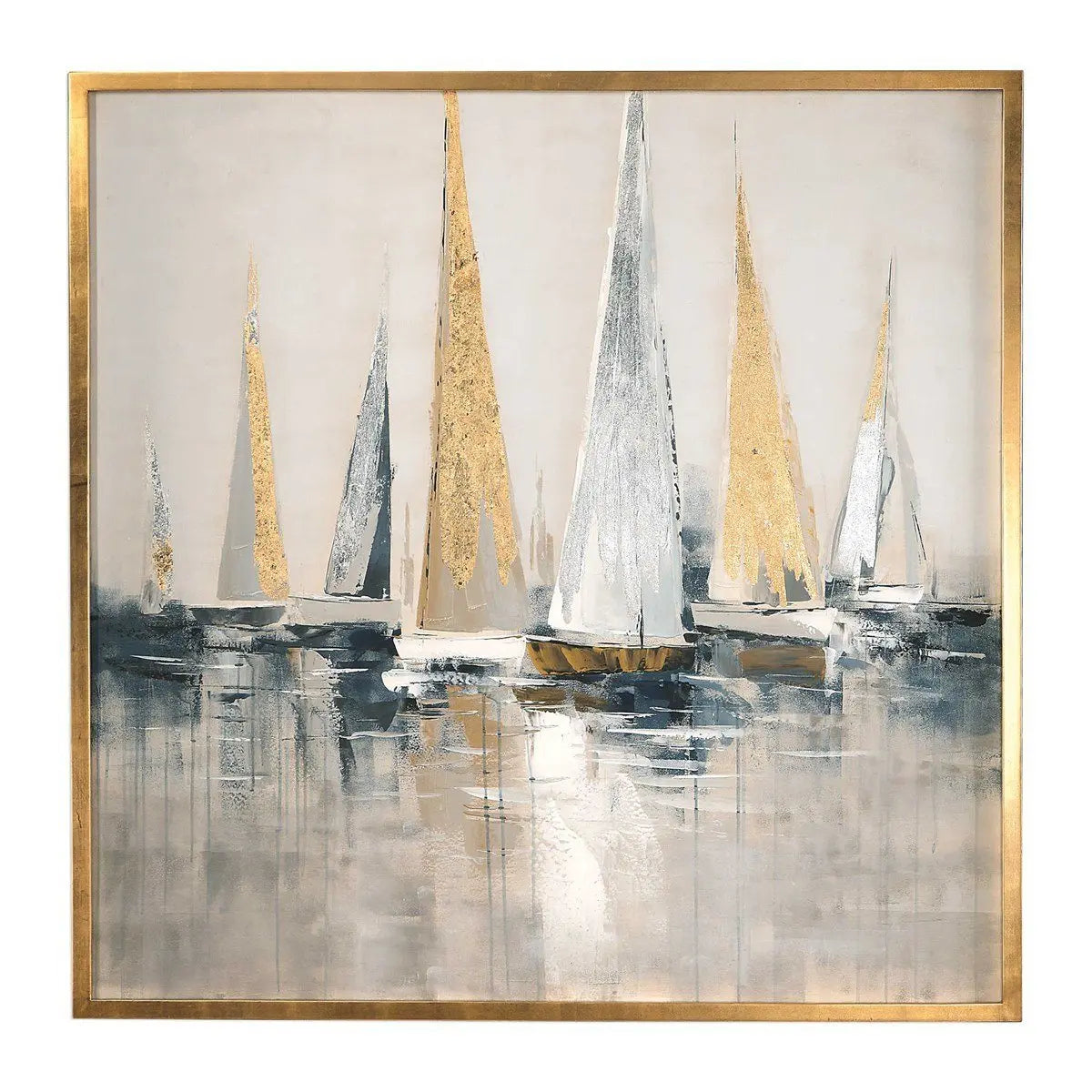 Regatta Hand Painted Canvas Wall Art| Uttermost