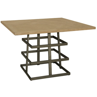Square Metal Strap Dining Table (6629789827168)