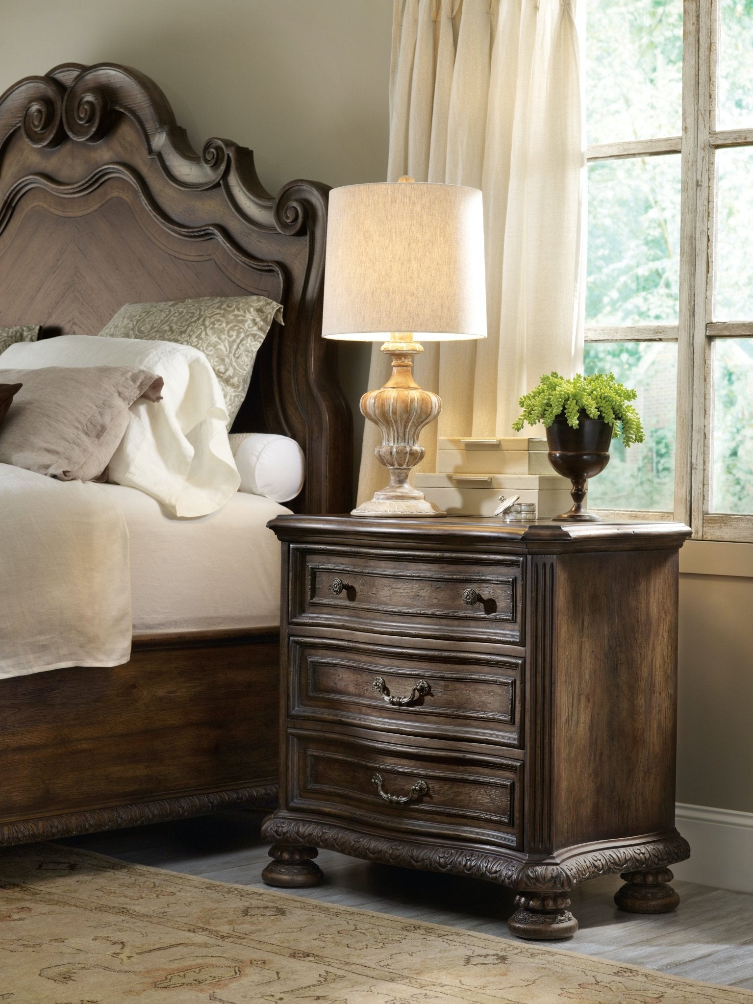 Rhapsody Three Drawer Nightstand Nightstands| Hooker