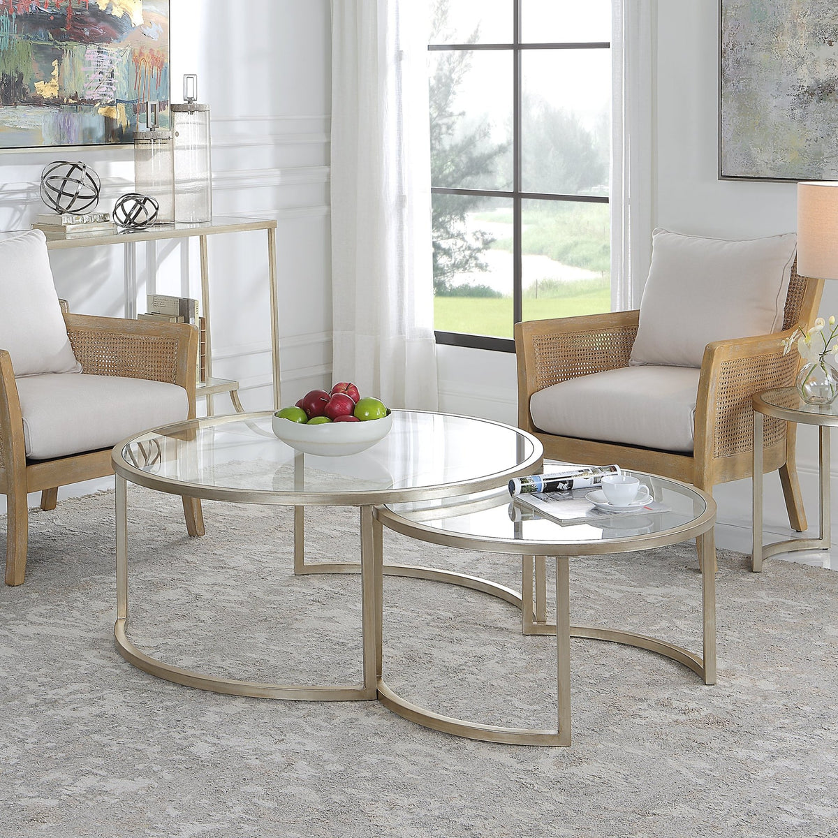 Rhea Nesting Coffee Table, S/2 Nesting Tables| Uttermost