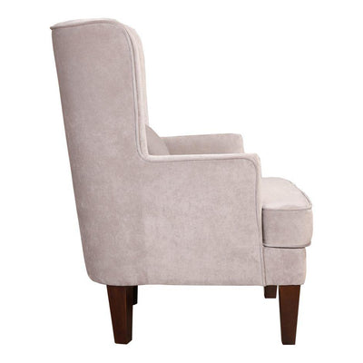 Prince Arm Chair Grey Velvet - Al Rugaib Furniture (4583236796512)