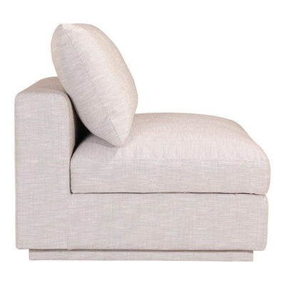 Justin Slipper Chair Taupe - Al Rugaib Furniture (4583204946016)