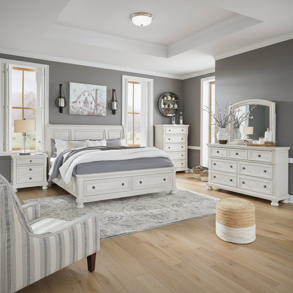 Robbinsdale King Sleigh Bedroom Set Bedroom Sets| Ashley Homestore