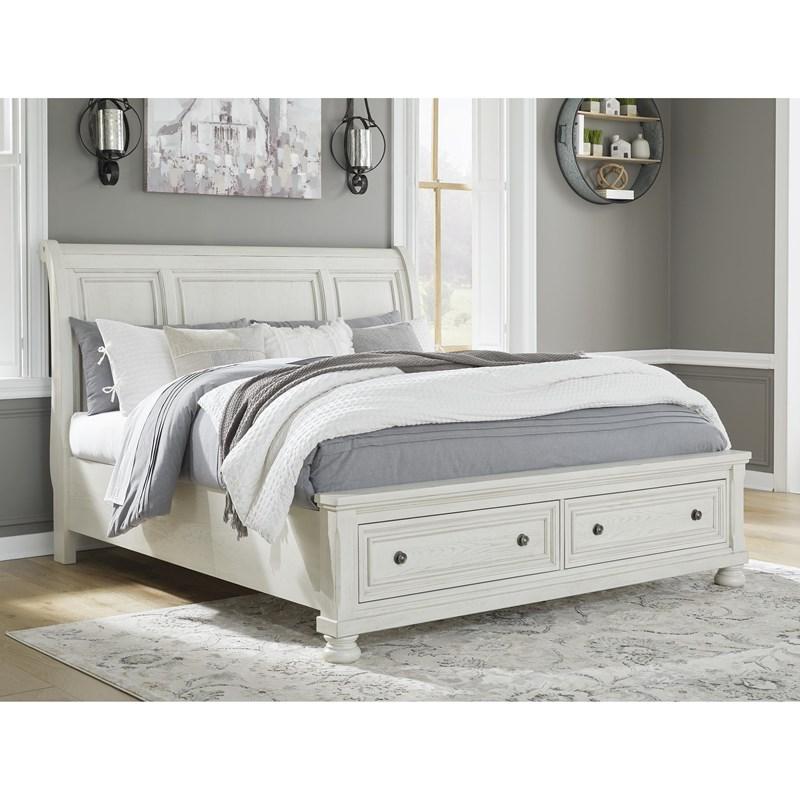 Robbinsdale King Sleigh No Chest Bedroom Sets| Ashley Homestore