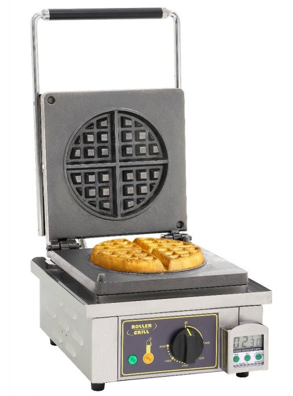 Roller Grill GES 75 Single 4 Piece Round Waffle Iron - GP310 Electric Presses| Roller Grill