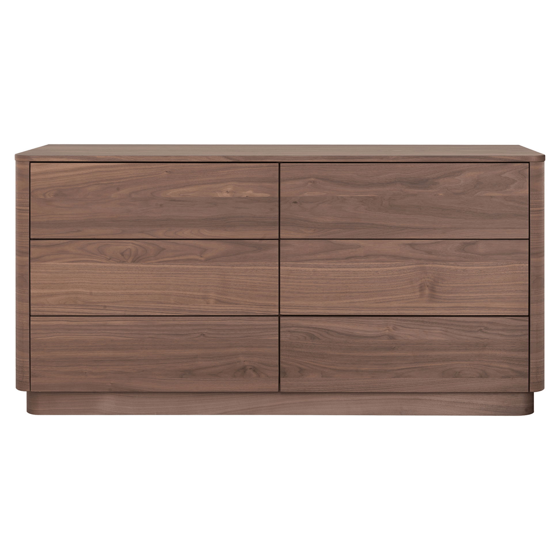 Round Off Dresser Walnut Dressers| Moe's Home