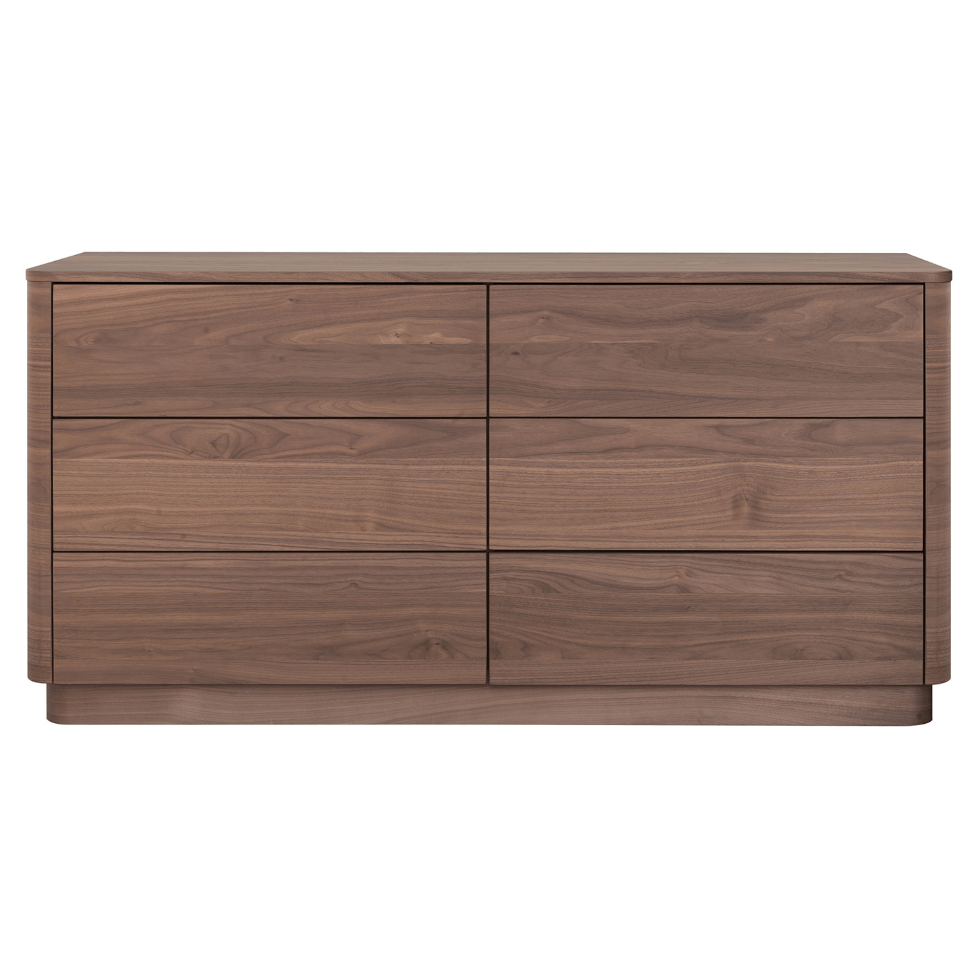 Round Off Dresser Walnut Dressers| Moe's Home