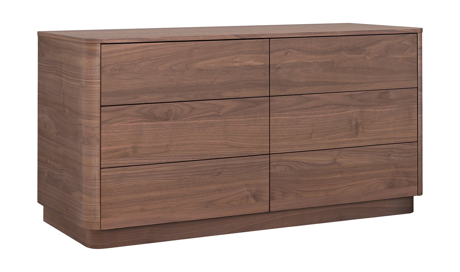 Round Off Dresser Walnut Dressers| Moe's Home