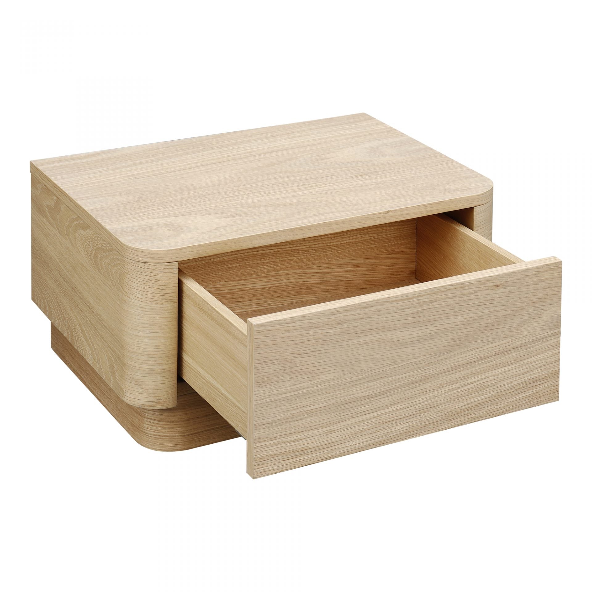 Round Off Nightstand Oak Nightstands| Moe's Home