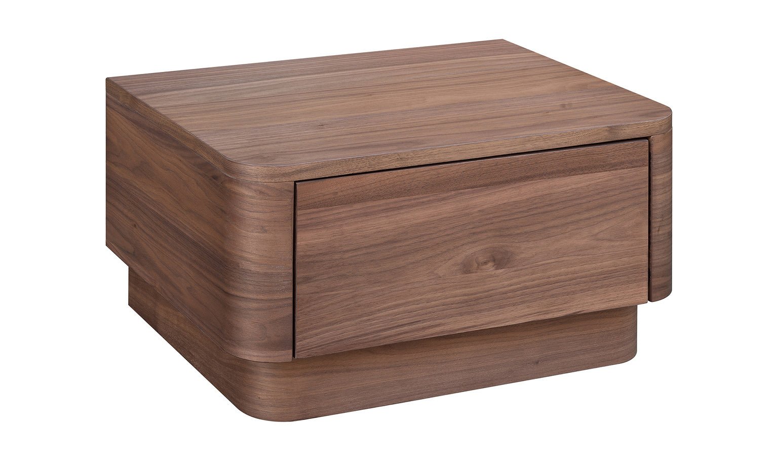 Round Off Nightstand Walnut Nightstands| Moe's Home
