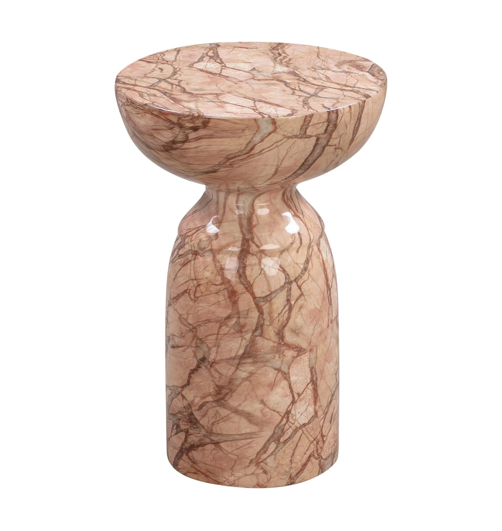Rue Sunset Marble Side Table Accent & End Tables| TOV