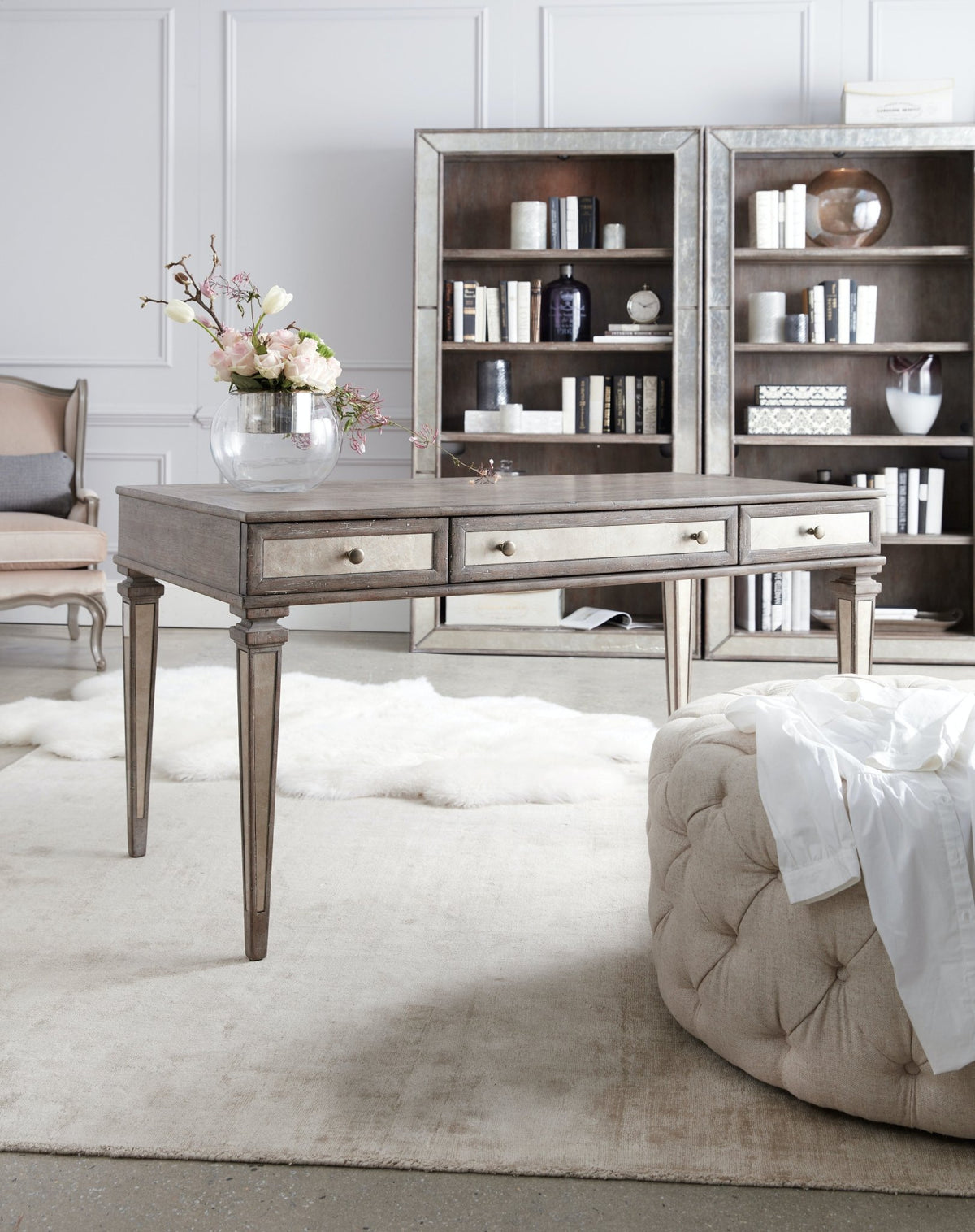 Rustic Glam Leg Desk Office Desks| Hooker