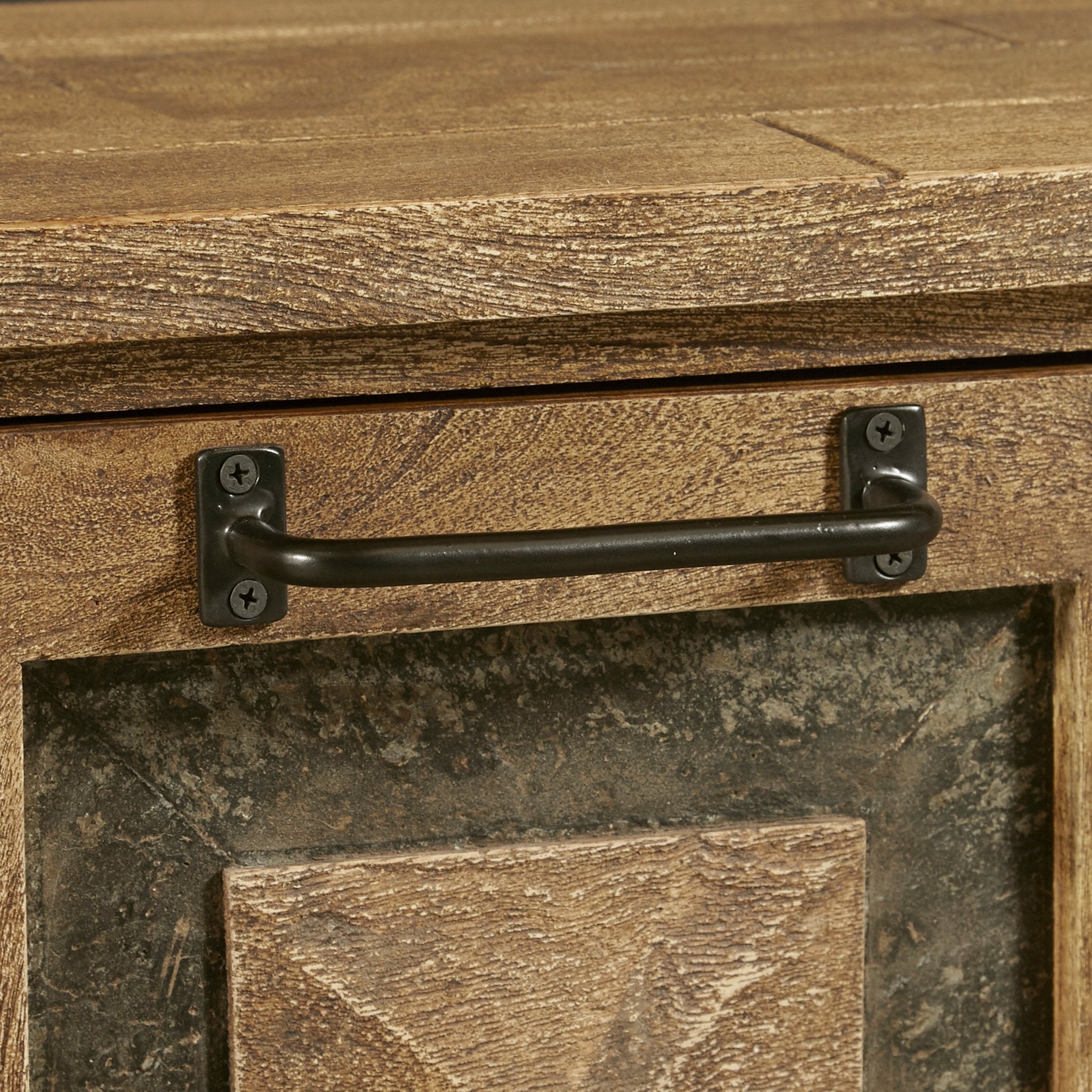 Rustic Stone Inserts Storage Console Consoles & Sideboards| Hooker