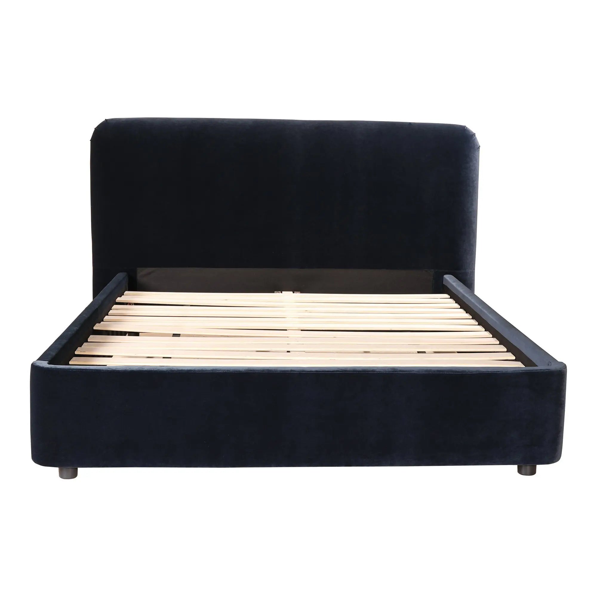 Samara King Bed Blue Velvet Beds| Moe's Home