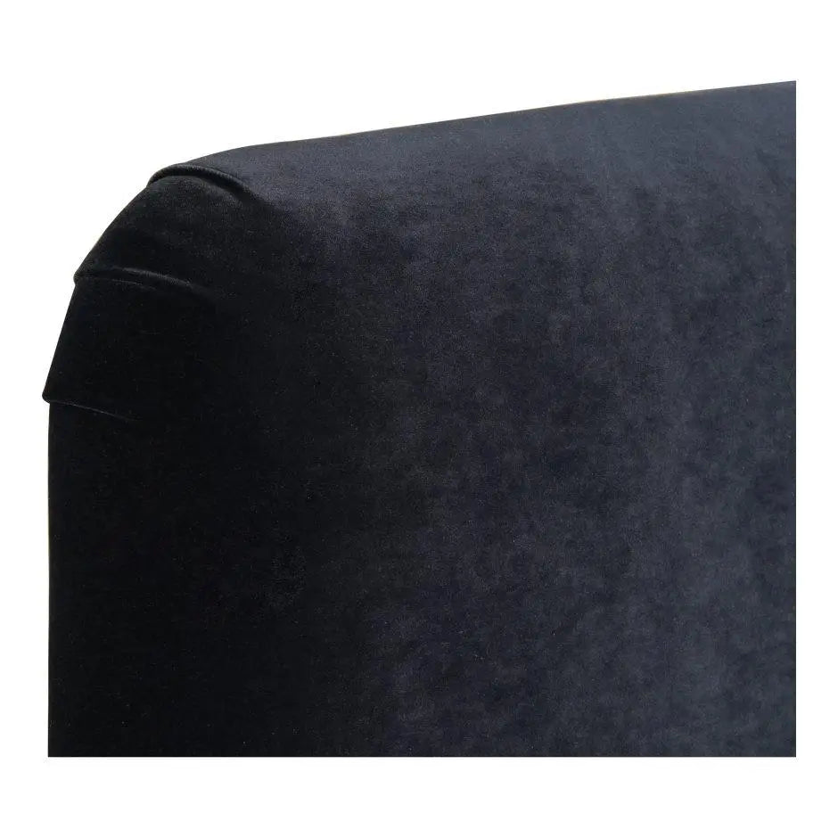 Samara Queen Bed Blue Velvet Beds| Moe's Home