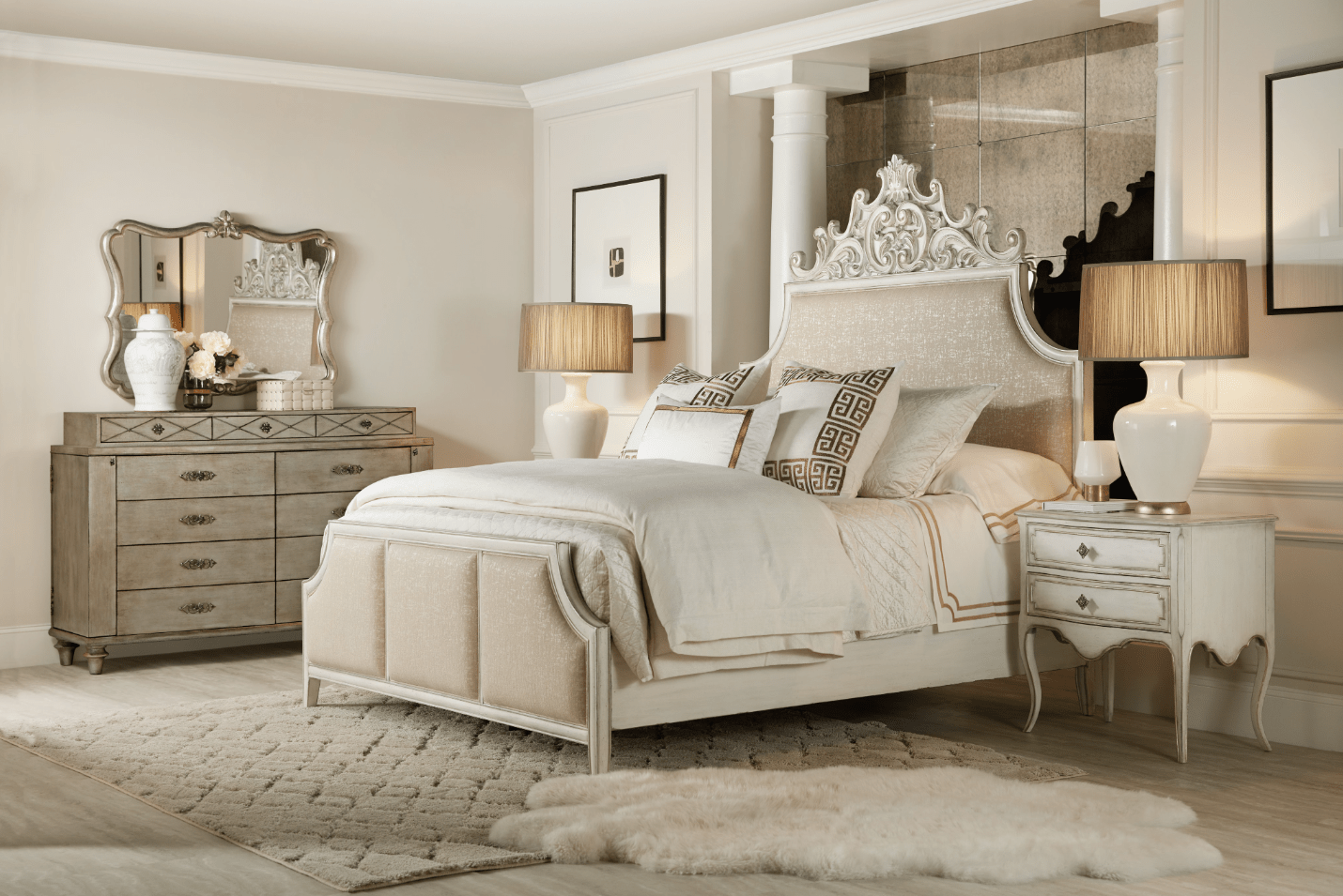 Sanctuary Coco En Blanc Nightstand Nightstands| Hooker