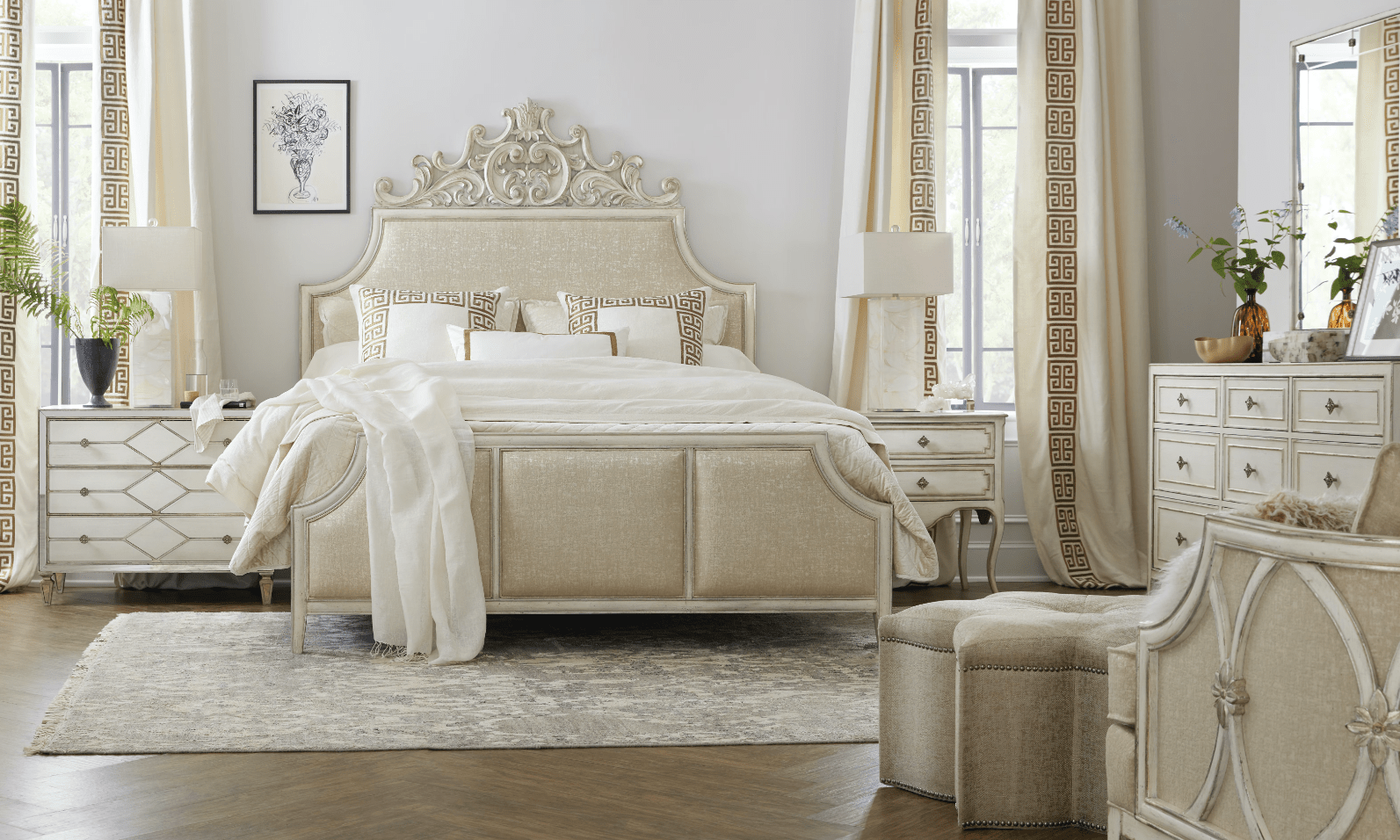 Sanctuary Coco En Blanc Nightstand Nightstands| Hooker