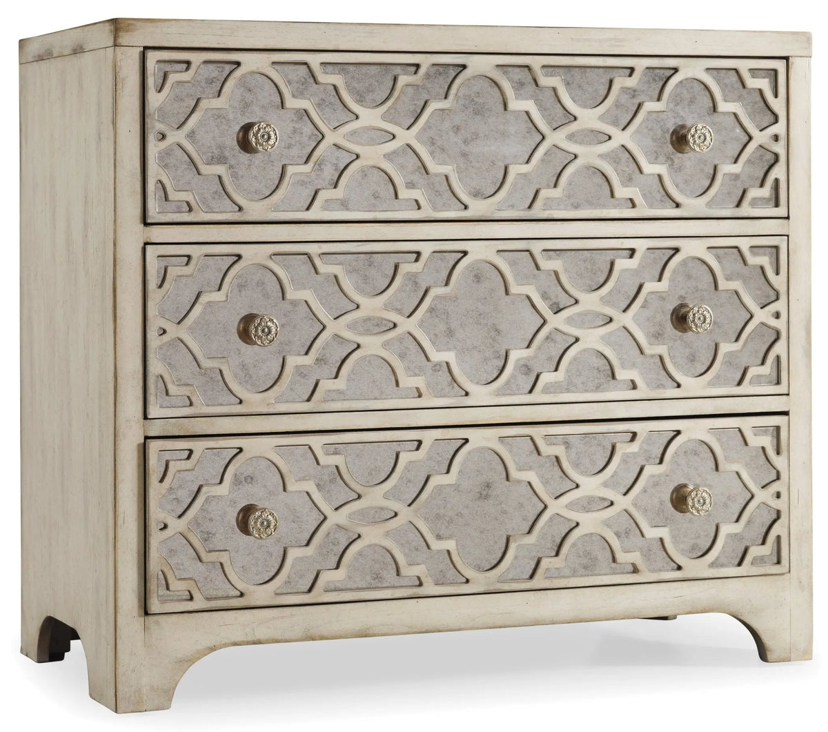 Sanctuary Fretwork Chest-Pearl Essence Cabinets & Chests| Hooker