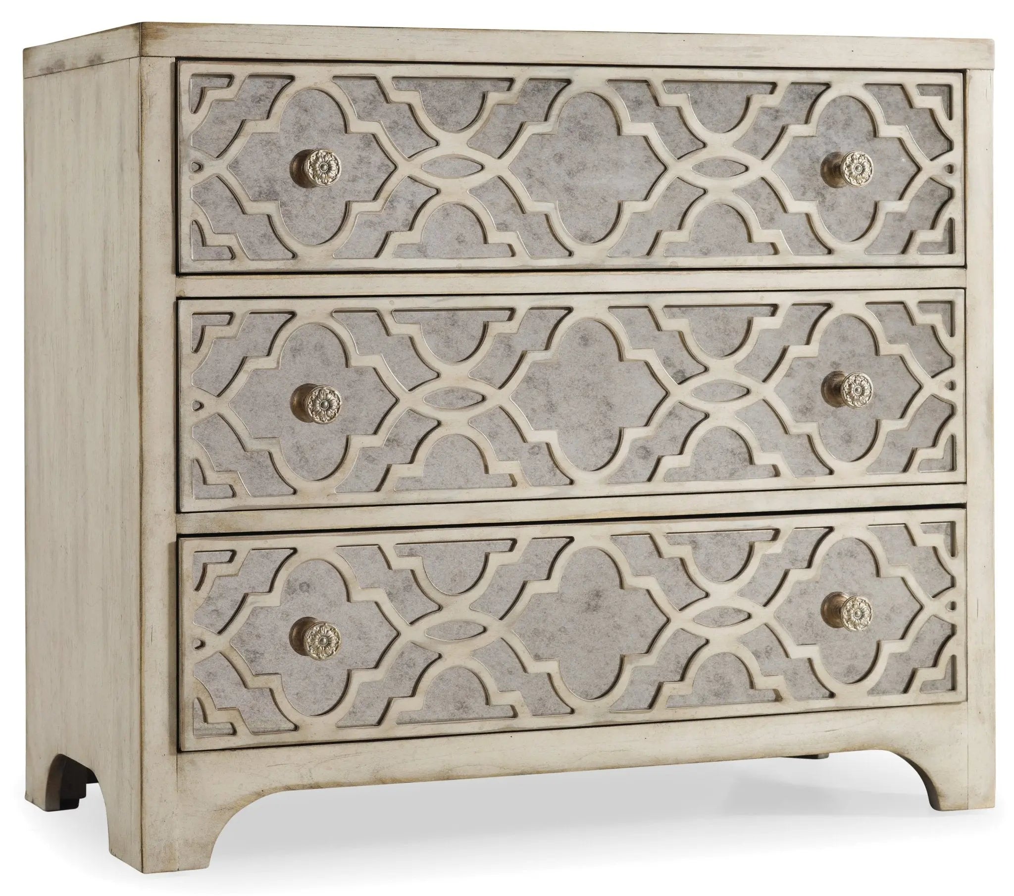 Sanctuary Fretwork Chest-Pearl Essence Cabinets & Chests| Hooker