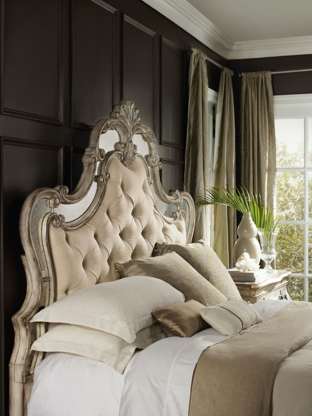Sanctuary King Upholstered Bed Beds| Hooker