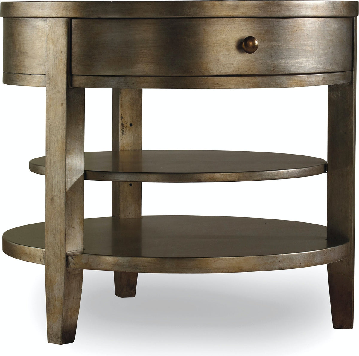 Sanctuary One-Drawer Round Lamp Table - Visage Accent & End Tables| Hooker