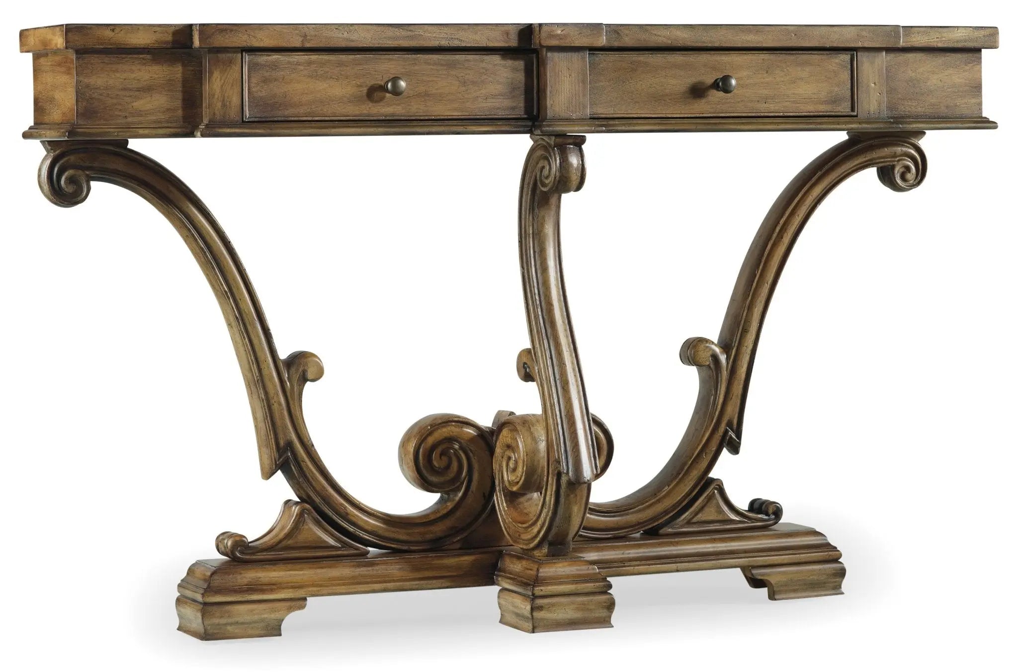Sanctuary Thin Console-Amber Sands Consoles & Sideboards| Hooker