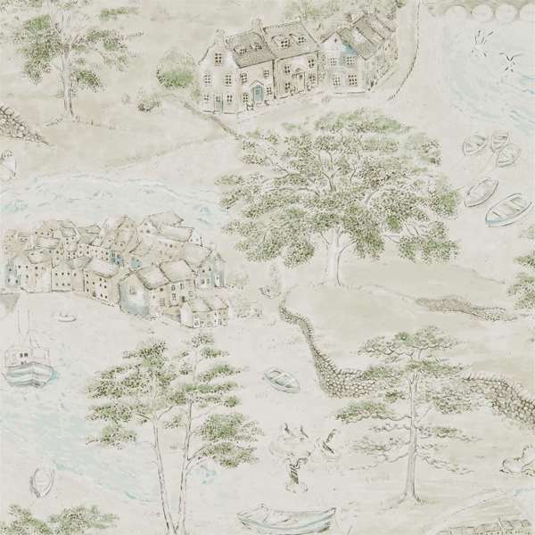 Sea Houses Wallpaper| Sanderson Group