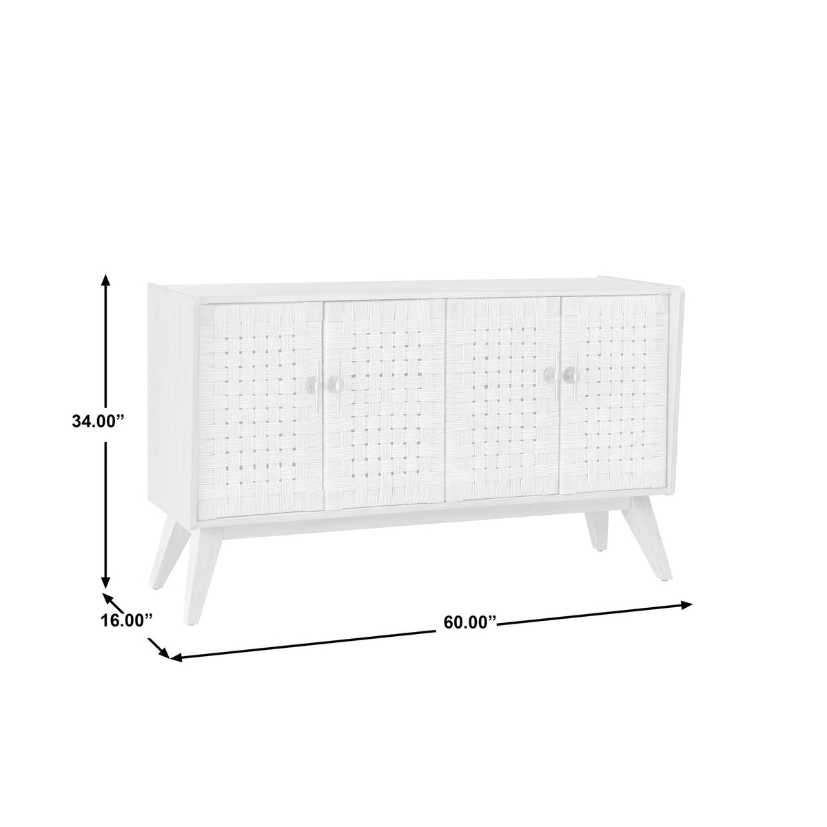 Seagrass Four Door Console Consoles & Sideboards| Hooker