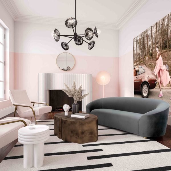Serenity Grey Velvet Sofa Sofas & Loveseats| TOV