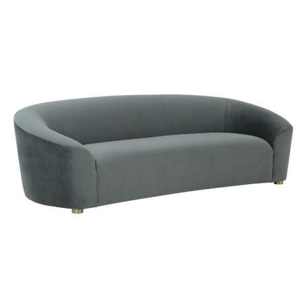 Serenity Grey Velvet Sofa Sofas & Loveseats| TOV