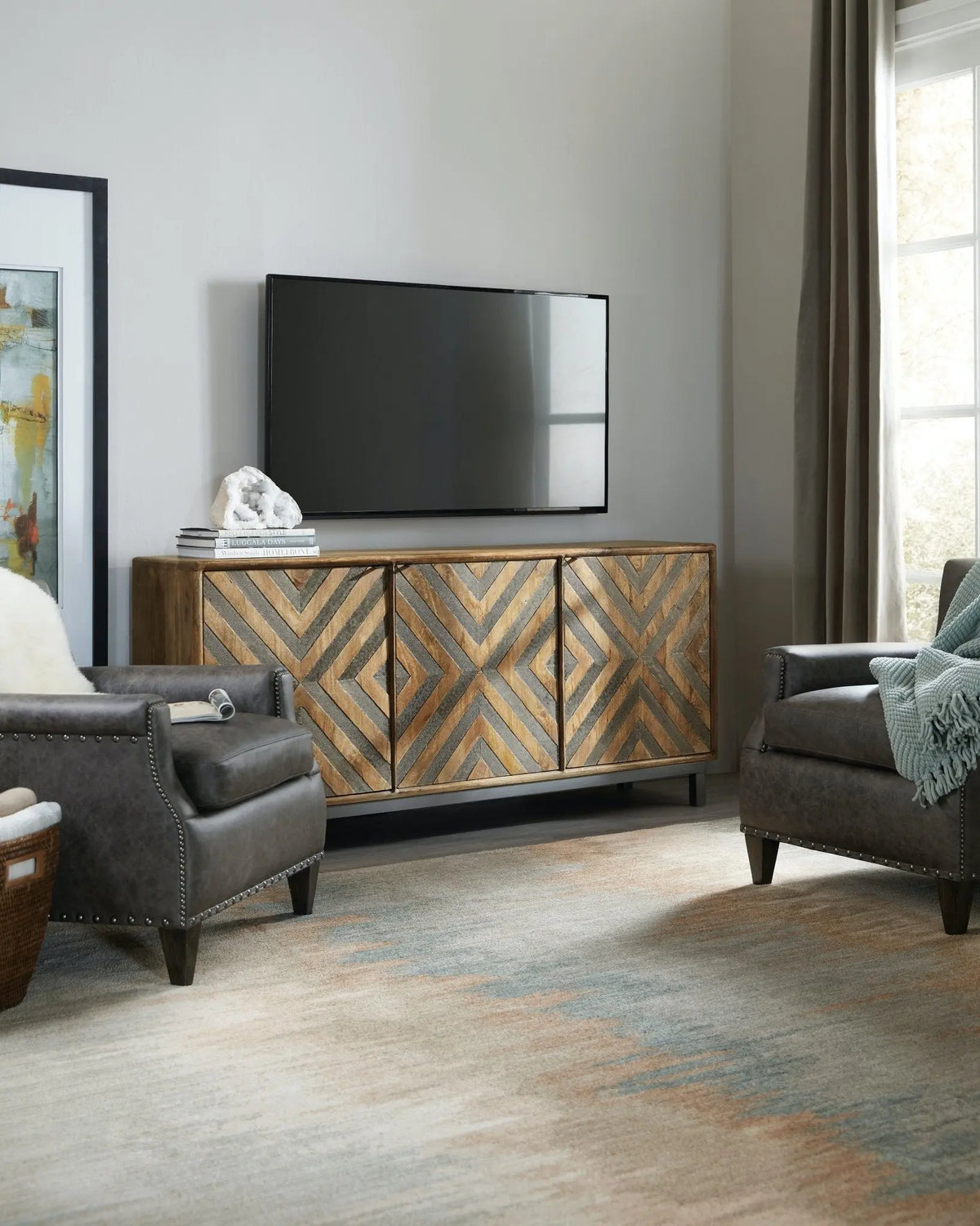 Serramonte 69in Entertainment/Accent Console Consoles & Sideboards| Hooker
