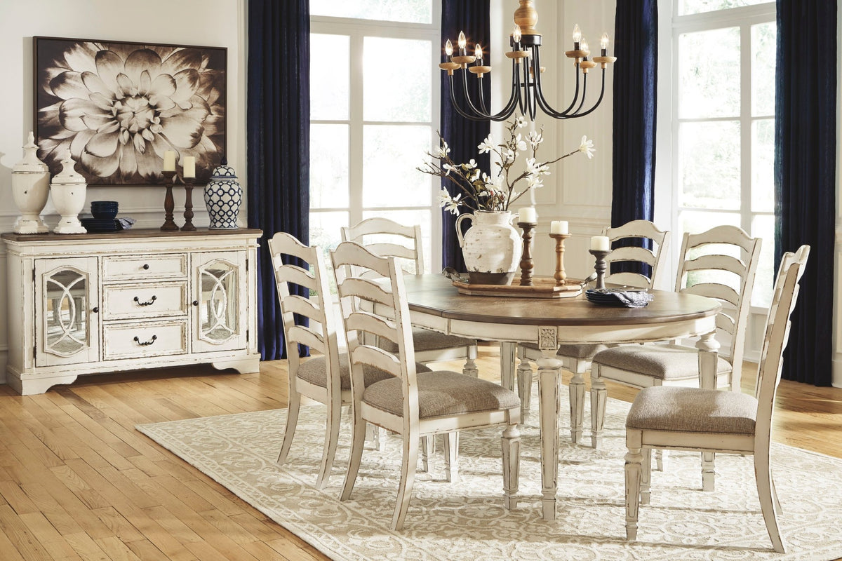 Realyn Dining Table and 6 Chairs Set Dining Room Sets| Ashley Homestore