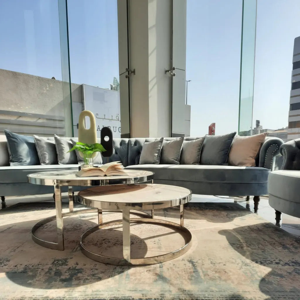 Silver Marble Coffee Table Coffee Tables| Roots Furniture