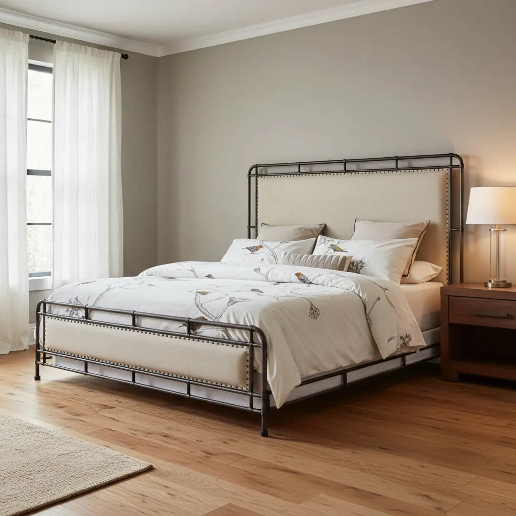 Slumbr King Metal Upholstered Bed Beds| Hooker