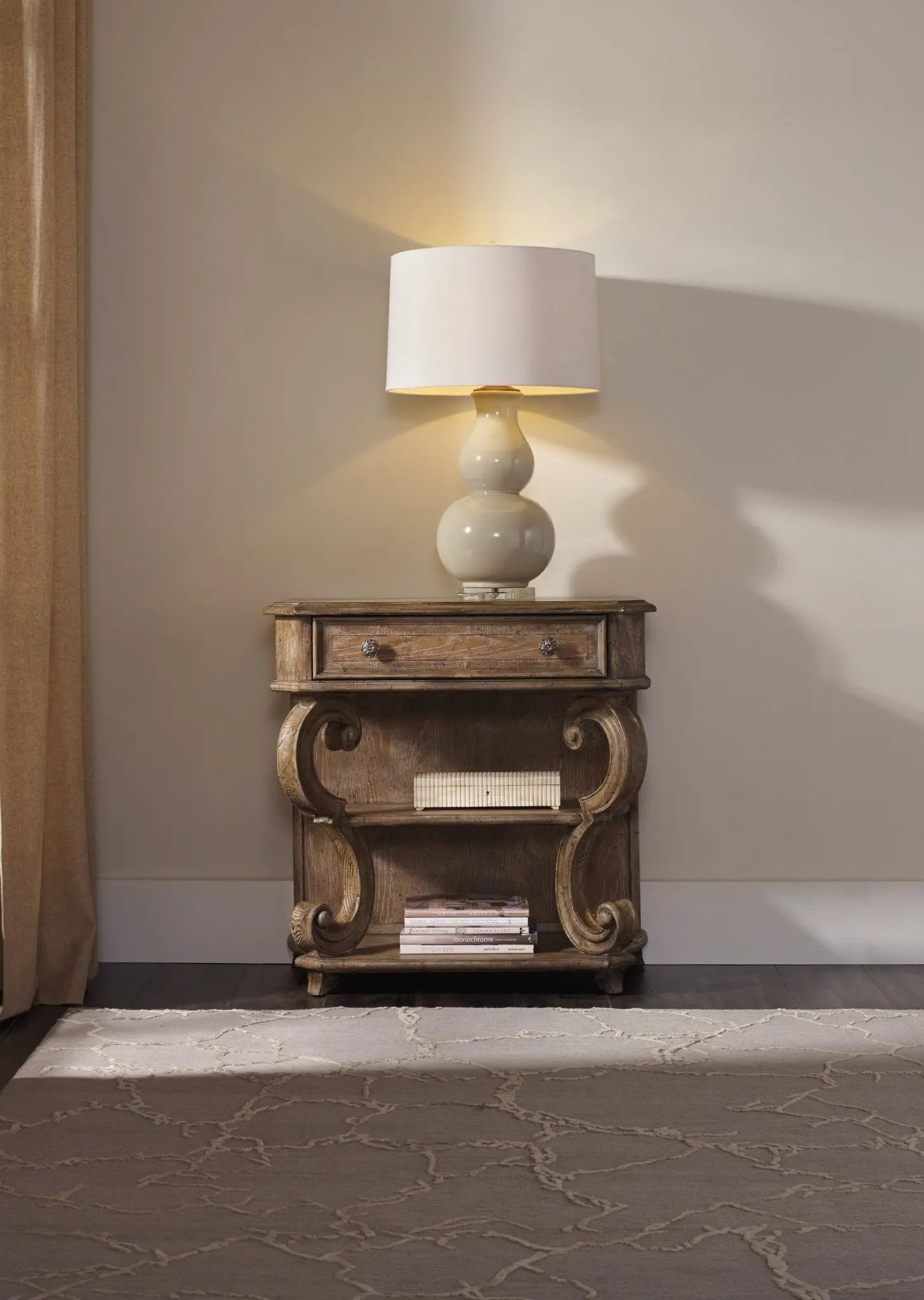 Solana One-Drawer Leg Nightstand Nightstands| Hooker