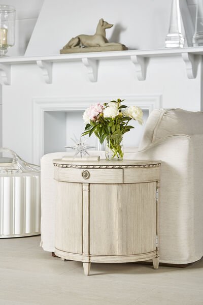 Somerton Demilune Accent Cabinet Cabinets & Chests| A.R.T. Furniture