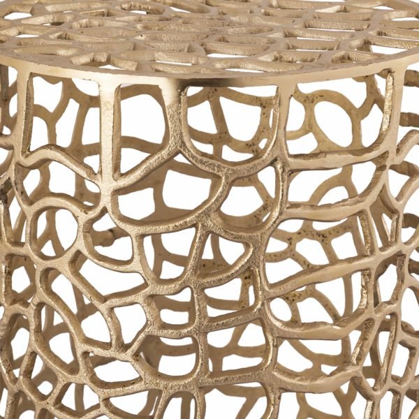 Sophia Gold Side Table Accent & End Tables| TOV