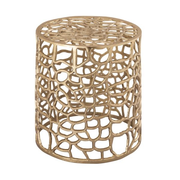 Sophia Gold Side Table Accent & End Tables| TOV