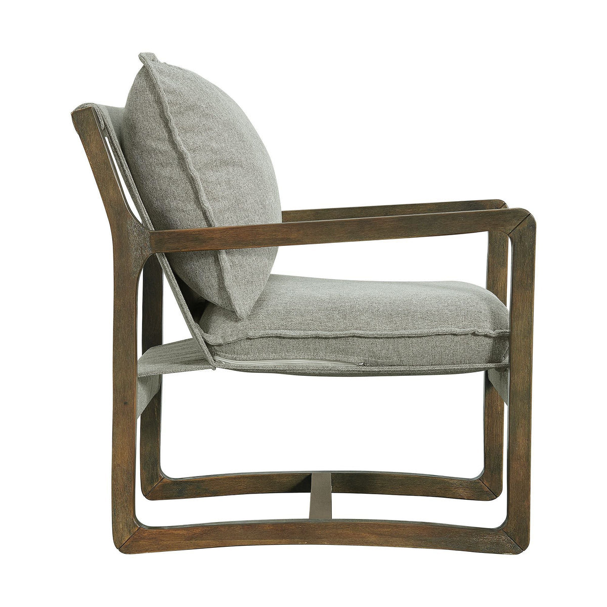 Spitfire Wood Trim Chair In Mekinney Charcoal Chairs| Roots Furniture