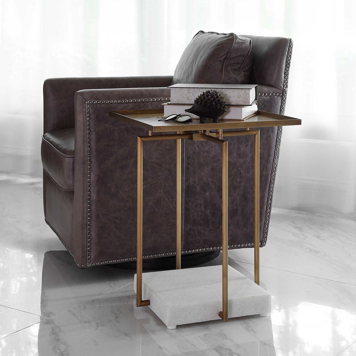 Square Deal Side Table Accent & End Tables| Uttermost