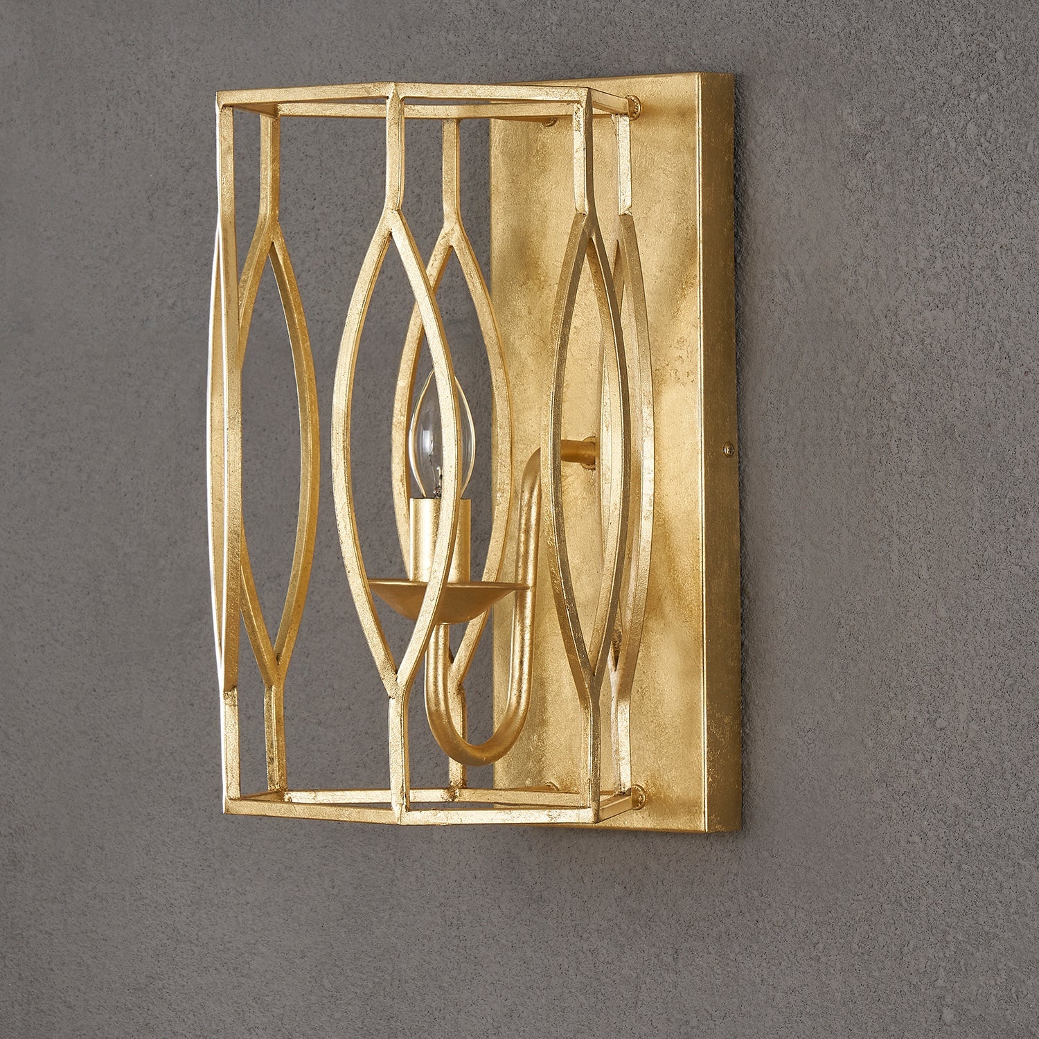 Square Gold Wall Sconce Wall Sconces| Crestview