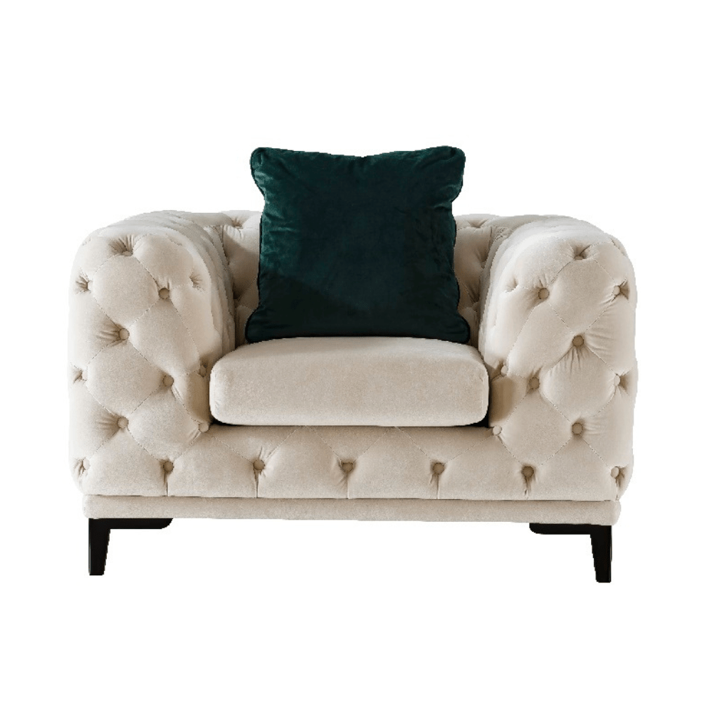 Statement Tuft Off-White Chair Chairs| Roots Furniture