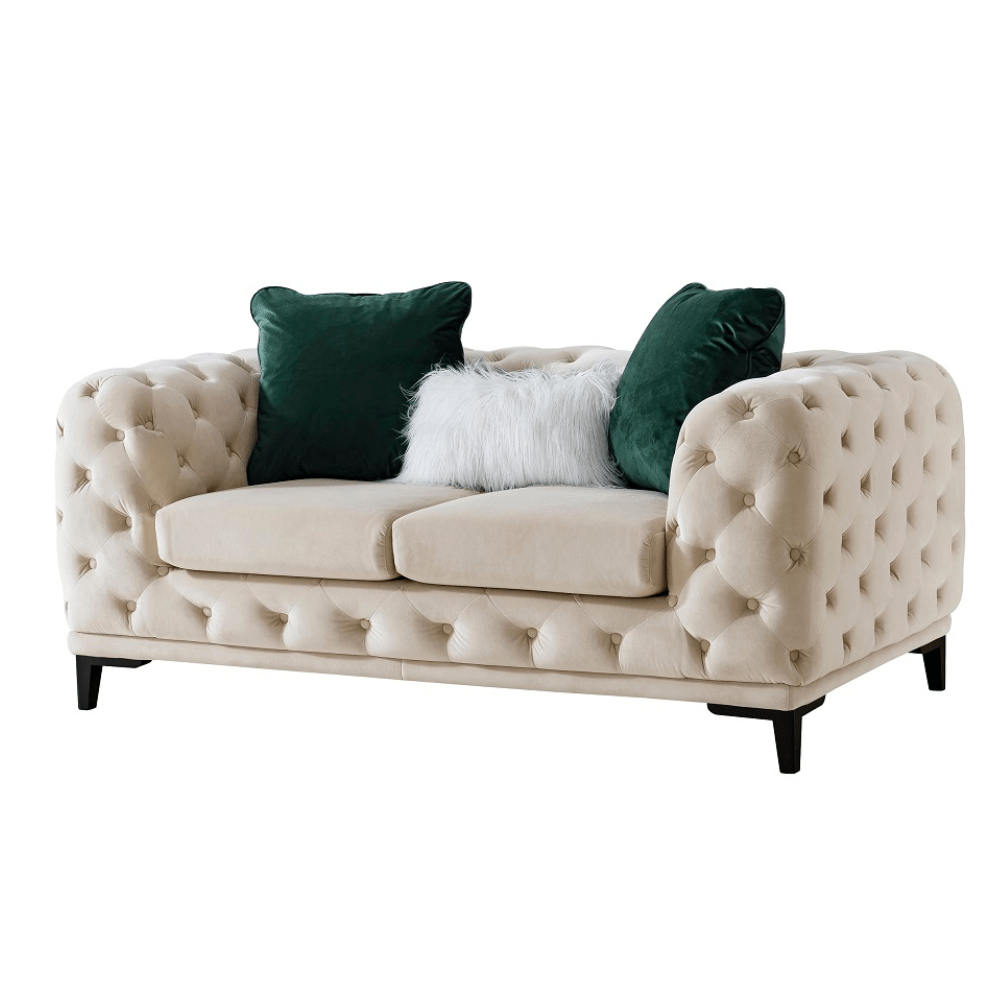 Statement Tuft Off-White Living Room Set Living Room Sets| Roots Furniture