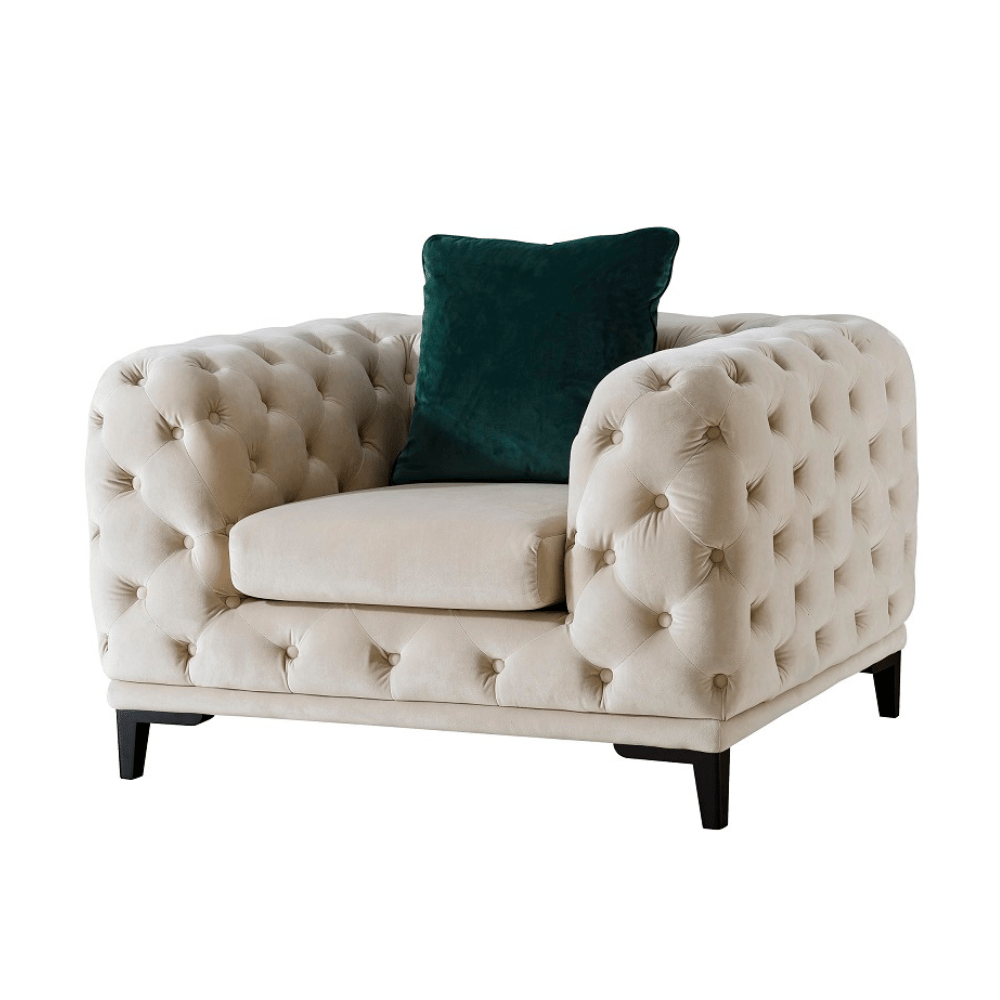Statement Tuft Off-White Living Room Set Living Room Sets| Roots Furniture