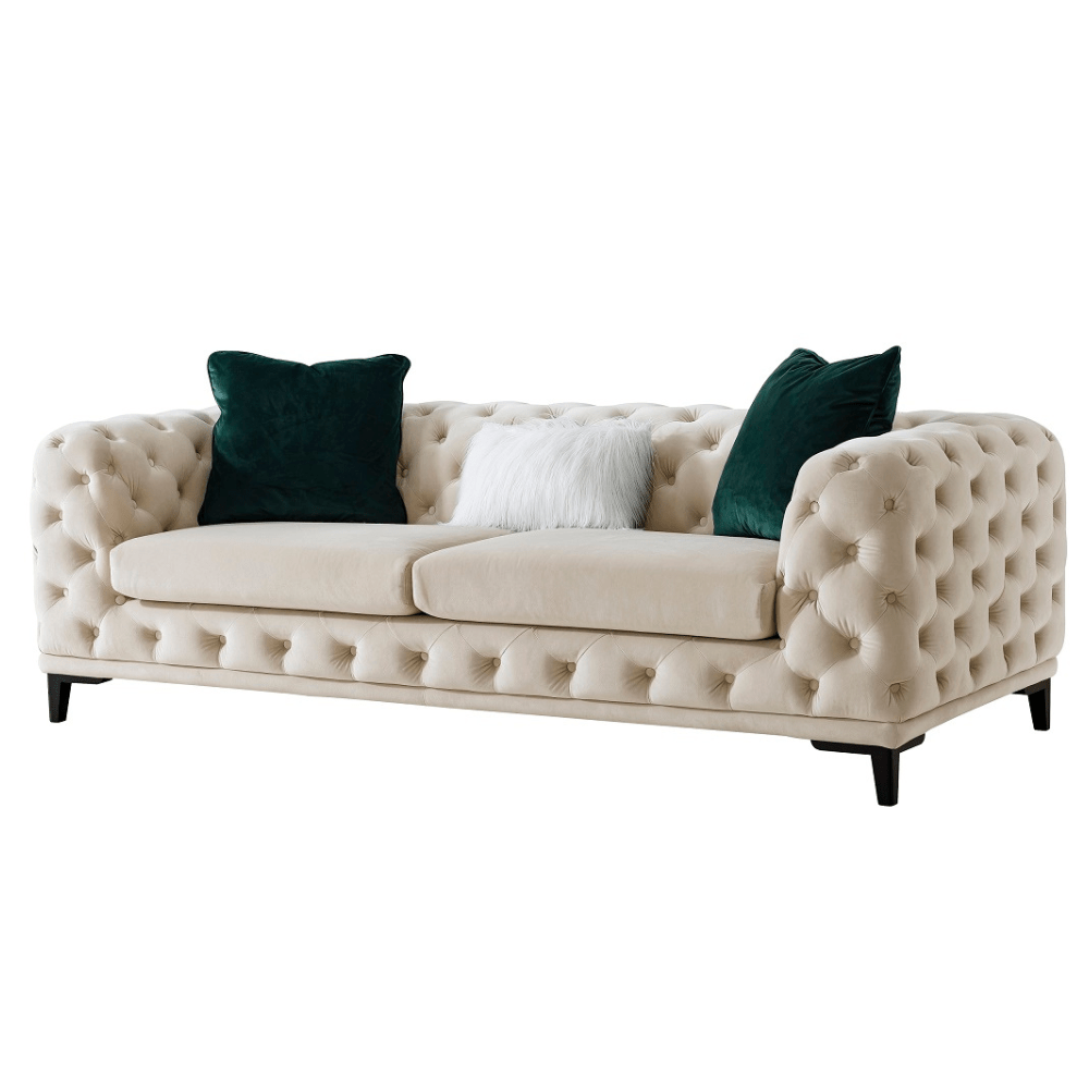 Statement Tuft Off-White Living Room Set Living Room Sets| Roots Furniture