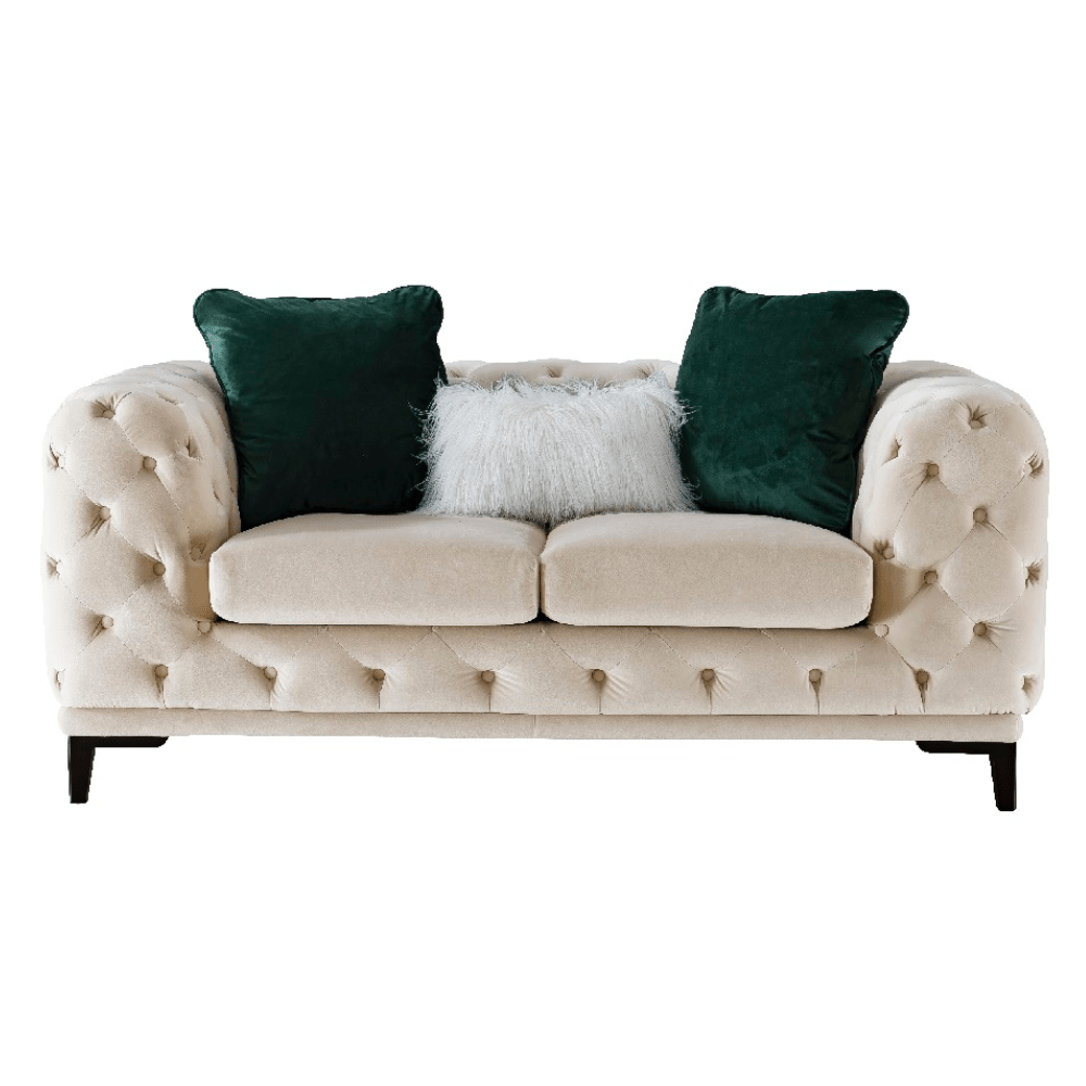 Statement Tuft Off-White Loveseat (176cm) Sofas & Loveseats| Roots Furniture