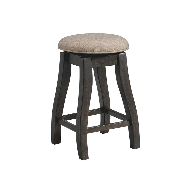 Stone 24" Counter Stool W/ Swivel W/Fabric Seat Charcoal (6629945868384)