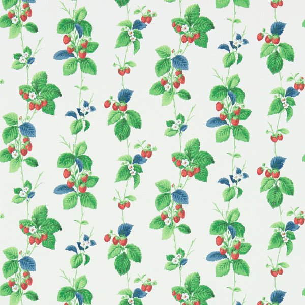 Summer Strawberries Wallpaper| Sanderson Group
