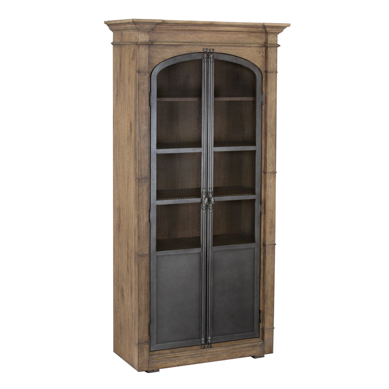Metal Door Lt  Oak Display Cabinet (6629777244256)