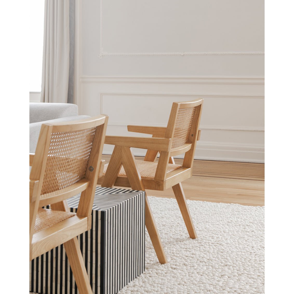 TAKASHI CHAIR NATURAL-SET OF TWO Chairs| Moe's Home